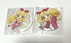 アイカツ　星宮いちごだらけ缶バッジ　2個