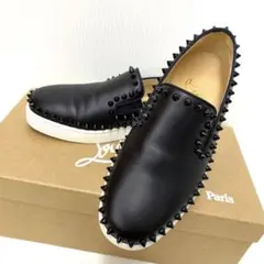 Christian Louboutin スリッポン レザー スタッズ 35.5