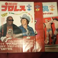デラックスプロレス 3冊セット 1980~4~6月号 プロレス雑誌