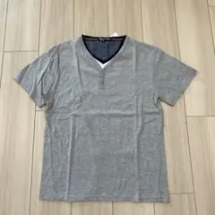 新品タグ付 ワールドANOTHER SIDE SQUAREグレーTシャツ M