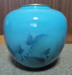 2154 深川製磁　彩色磁絵　花瓶　金彩 2154 深川製磁 彩色磁絵 花瓶 金彩 - メルカリ