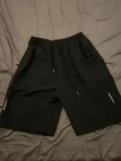 黒 ショートパンツ ウエストゴム