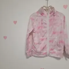 ピンク タイダイ柄 ラッシュガード