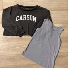 グローバルワーク長袖タンクトップセット
