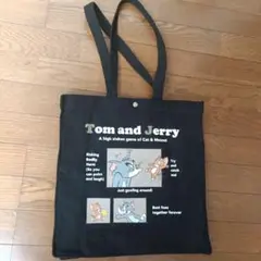 Tom and Jerry トートバッグ ブラック