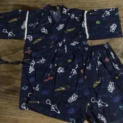 宇宙柄コットン甚平 100cm