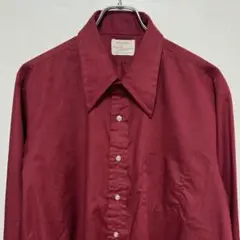 70s ヴィンテージ ARROW 長袖シャツ　シンプル無地