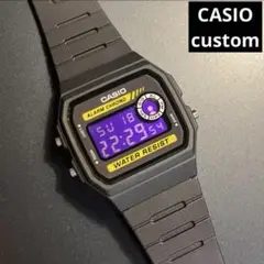 【新品】カシオ チープカシオ クロノグラフ デジタル　腕時計 液晶反転　紫