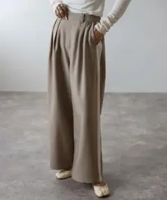 【2024AW】Bonjour Sagan サイドラインタックワイドスラックス