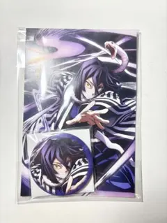 ラス1 全集中展 限定 鬼滅の刃 伊黒小芭内 缶バッジ＆ポストカードセット完売品