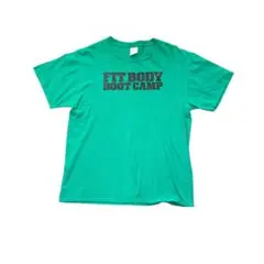 7SM1 ロゴプリントTシャツ　グリーン　M 古着used