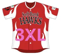 SoftBank Hawks 鷹祭ユニフォーム 3XL レッド