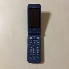 docomo らくらくホン F-01M ネイビー 折りたたみ式携帯電話