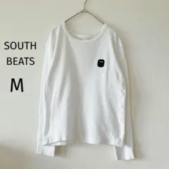 SOUTH BEATS／ワッフルT／長袖／白／M／コットン／ロンT／4757