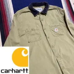 90s 古着 カーハート コーデュロイ シャツ ビッグシルエット ゆるだぼ