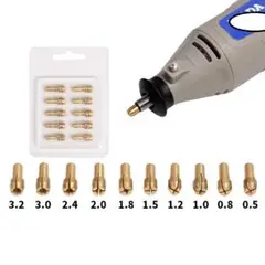 チャックコレット 10種 リューター ルーター ドリルビット チャック 03