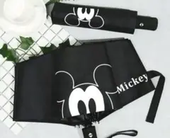 Disney ディズニー ミッキー 自動開閉傘 かわいい3つ折り 晴雨兼用傘