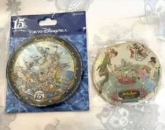 ディズニー　ディズニーシー　15周年　ピーターパン　缶バッチ