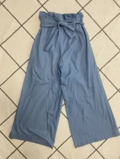 DURAS ワイドパンツ ウエストリボン付き