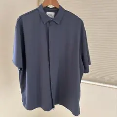 [美品] LILL ブルー　半袖シャツ Lサイズ