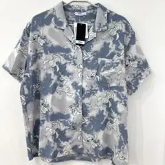 新品　ディズニー　スティッチ　アロハシャツ　半袖シャツ　レディースＬ