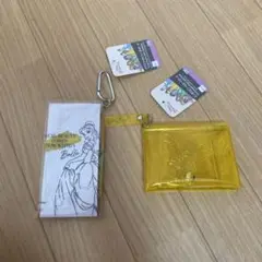美女と野獣　ベル 透明ポーチ 2点セット