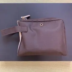 BVLGARI ブルガリ製 アメニティポーチ（男性用・こげ茶色）