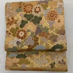 新品「お茶の心」西陣正絹唐織袋帯(京都名門はしせい謹製)籠菊松文様特選織仕立上り
