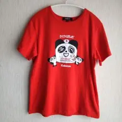【DoubleFocus】企業コラボTシャツ さくさくぱんだ赤　kabaya　Ｓ