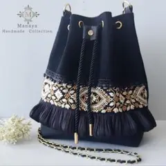 tomo様20250824.4 インド刺繍リボンポケット3600