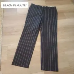 最終値下げ BEAUTY&YOUTH ストライプスラックス Sサイズ
