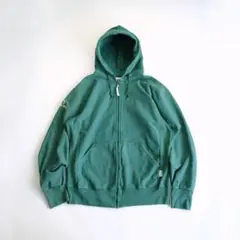 kellsport USA製90s リバースウィーブ型ジップパーカー　緑L古着