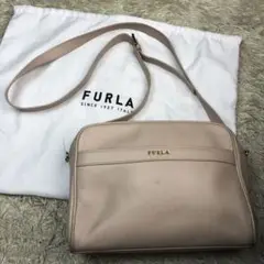 FURLA ショルダーバッグ ピンクベージュ レザー