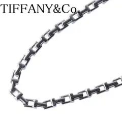 【新品仕上げ済】ティファニー Tナロー チェーン ネックレス SV【10087】