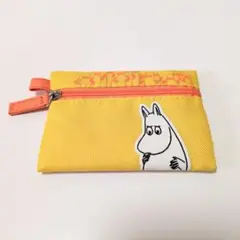 未使用　ムーミン小さなフラットポーチ　きいろ