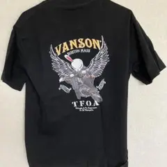 VANSON タイプバイカーTシャツ 黒Mサイズ