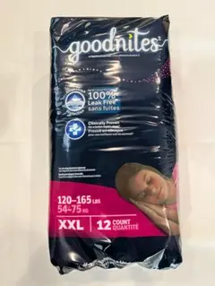 [新サイズ]Goodnites XXL(43-64kg) 女の子用 (12枚入)