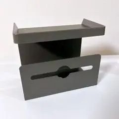 ペーパーホルダー ティッシュケース 小物置き グレー シンプル 収納