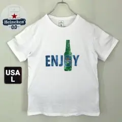 ハイネケン0.0オフィシャルTシャツ★ノンアルコール/ENJOY★USAメンズL