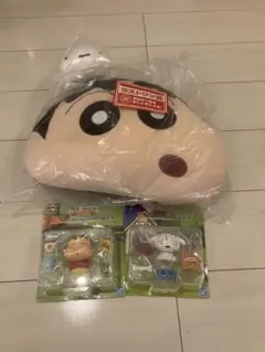 クレヨンしんちゃん一番くじ　B賞しんちゃん　D賞 シロ　ラストワン賞　クッション