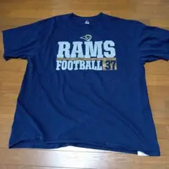 Majestic　アメフト　ロサンゼルス・ラムズ 　 Tシャツ 2XL　大きめ