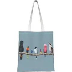 鳥イラストトートバッグ　可愛い　お洒落　個性的　カジュアル　新品　未使用