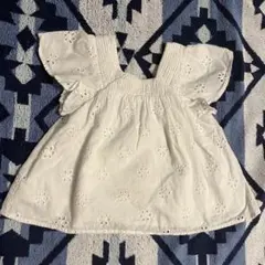 ZARA 刺繍入りホワイトシャツ 2-3歳