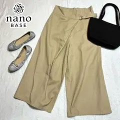 nano base ワイドパンツ チノパン ナノ ウエストベルト付き