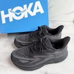 HOKA ホカ クリフトン 9 27.5cm WIDE ブラック 箱付き