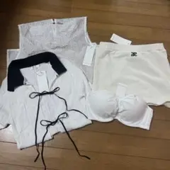 rienda 未着用4点セット　半袖　ノースリーブ　ブラトップ