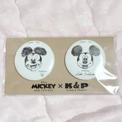 渋谷　ディズニー　キンプリ　コラボ　缶バッジ
