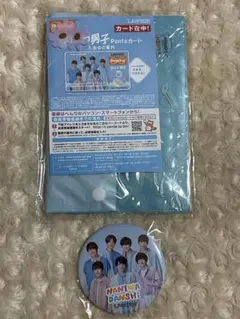 なにわ男子 Pontaカード 未使用 特典ポーチ ローソンコラボ缶バッジ