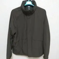 UNIQLO ウインドプルーフスタンドブルゾン ダークブラウン XL