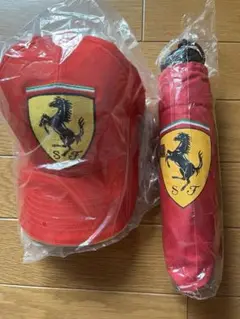 フェラーリ キャップ 折りたたみ傘 セット